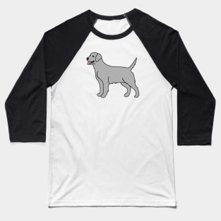 Silver Labrador Baseball T-Shirt